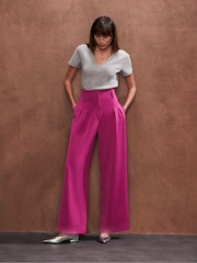 Ro&Zo Pink High Waist Trousers - Image 3 of 6