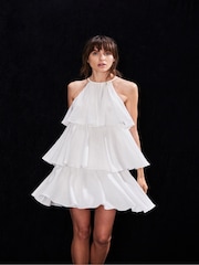 Ro&Zo White Pearla Tiered Dress - Image 1 of 4