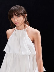 Ro&Zo White Pearla Tiered Dress - Image 2 of 4