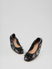 LK Bennett Trilly Leather Ballet Pumps - Image 3 of 4