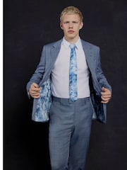 River Island Blue Check Suit Jacket - Image 2 of 7