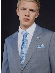 River Island Blue Check Suit Jacket - Image 4 of 7