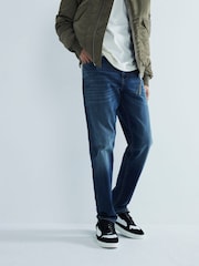 River Island Blue Slim Fit Ledger Jeans - Image 1 of 6