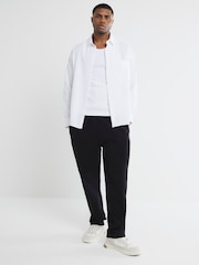 River Island White Relaxed Seersucker Shirt - Image 3 of 6
