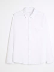 River Island White Relaxed Seersucker Shirt - Image 5 of 6