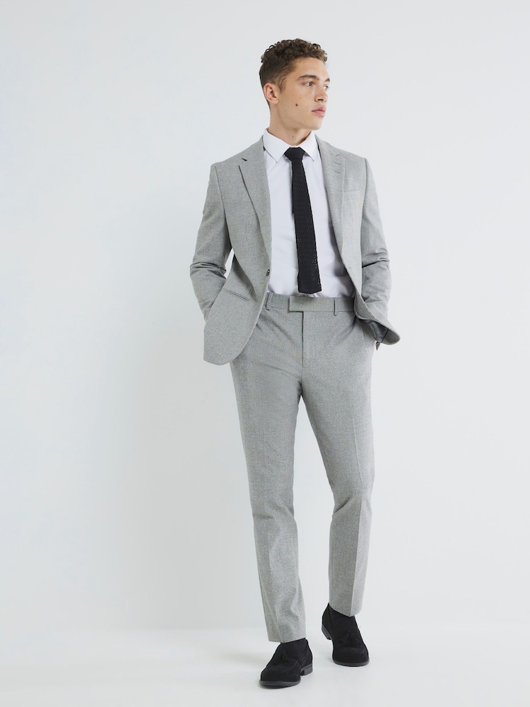 Buy River Island Grey Pupstooth Skinny Suit Trousers from Next