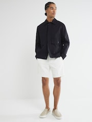 River Island White Waffle Shorts - Image 2 of 6