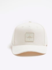 River Island Cream Rubberised Badge Baseball Cap - Image 2 of 5