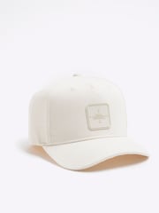 River Island Cream Rubberised Badge Baseball Cap - Image 3 of 5