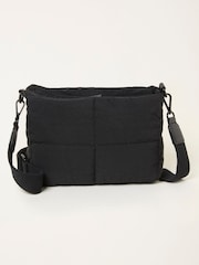 FatFace Black Quilted Nylon Crossbody Bag - Image 1 of 3