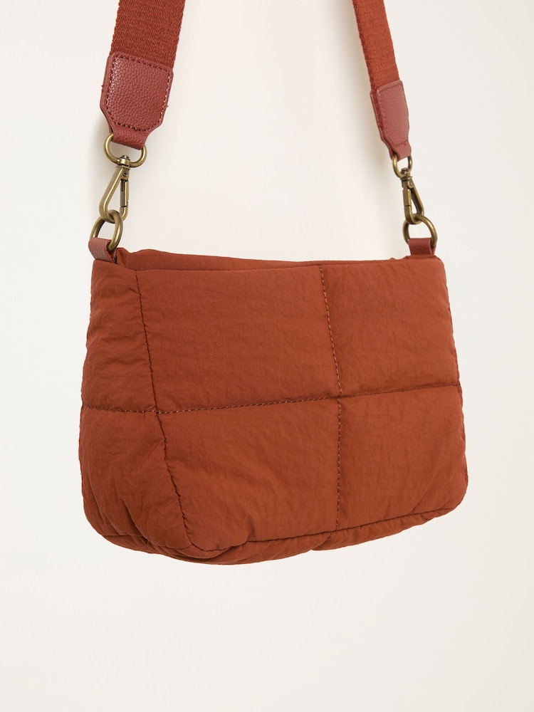 Naranja oscura - FatFace Quilted Nylon Crossbody Bag - Imagen 3 de 3 Naranja oscura - FatFace Quilted Nylon Crossbody Bag - Imagen 3 de 3