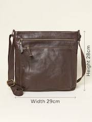 FatFace Allie Chocolate Brown Crossbody Bag - Image 4 of 4