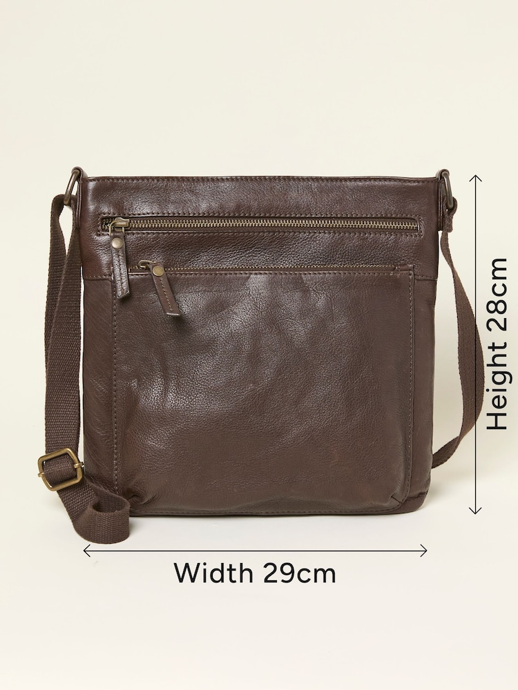 FatFace Allie Chocolate Brown Crossbody Bag - Image 4 of 4