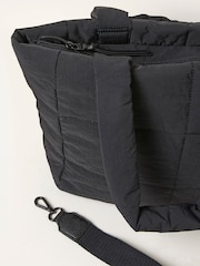 FatFace Black Quilted Nylon Tote Bag - Image 2 of 3