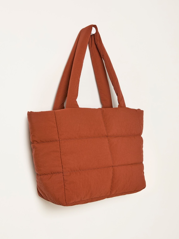 Dunkelorange - FatFace Quilted Nylon Tote Bag - Bild 4 von 4 Dunkelorange - FatFace Quilted Nylon Tote Bag - Bild 4 von 4