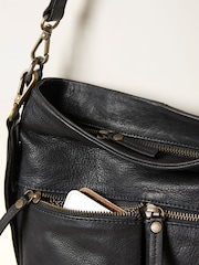 FatFace Bella Black Zip Detail Bag - Image 2 of 2