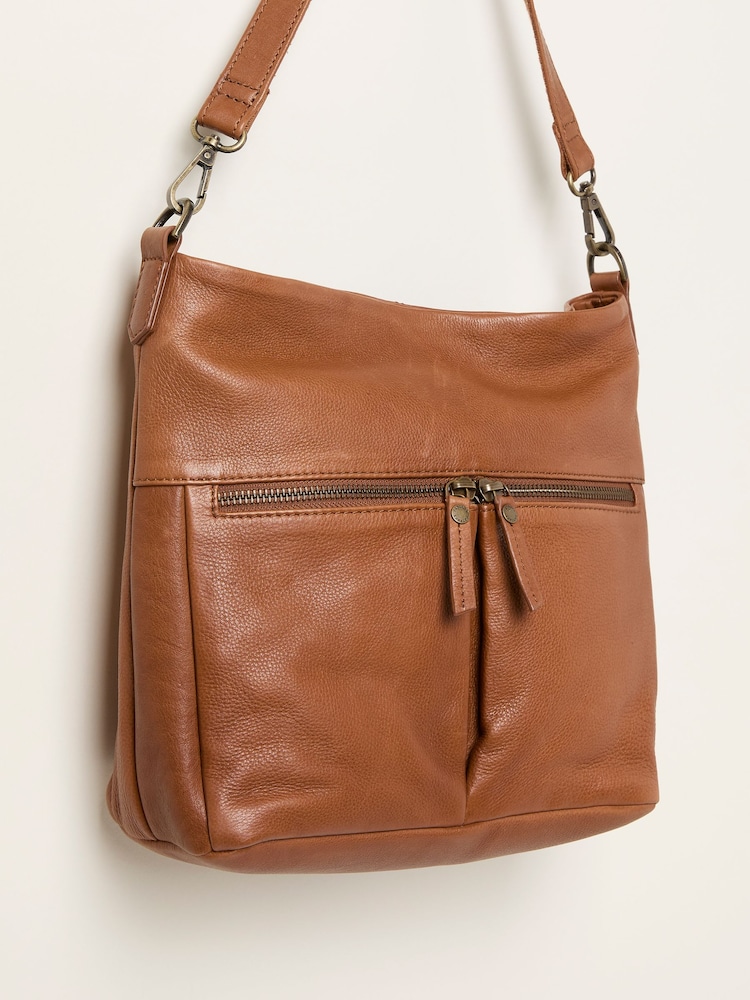 FatFace Bella Tan Brown Zip Detail Bag - Image 3 of 3