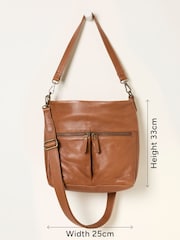 Marron fauve - Sac à fermeture éclair FatFace - Image 4 sur 4