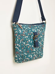 FatFace Navy Canvas Woodland Print Crossbody Bag - Image 2 of 3