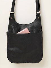 FatFace Anna Black Oiled Crossbody Bag - Image 3 of 3