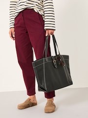FatFace Tilly Black Leather Tote Bag - Image 3 of 5