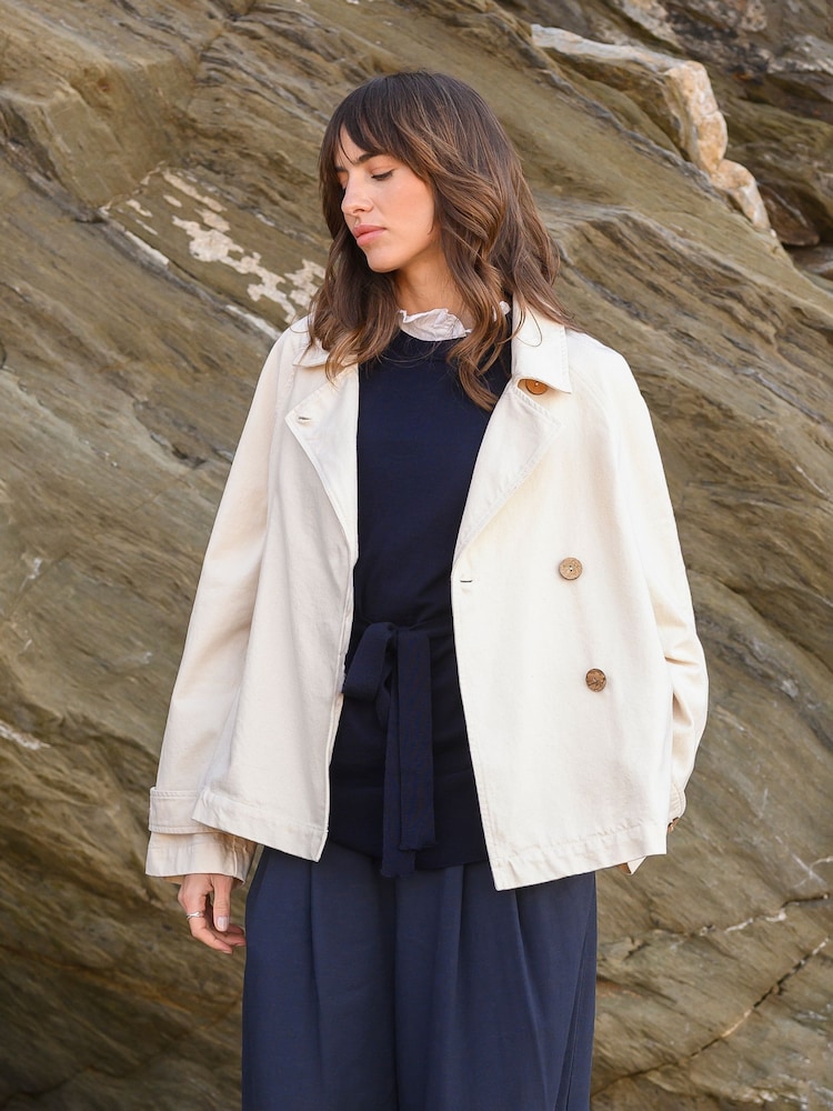 Celtic & Co. Natural Canvas Swing 100% Cotton Jacket - Image 2 of 5 Celtic & Co. Natural Canvas Swing 100% Cotton Jacket - Image 2 of 5