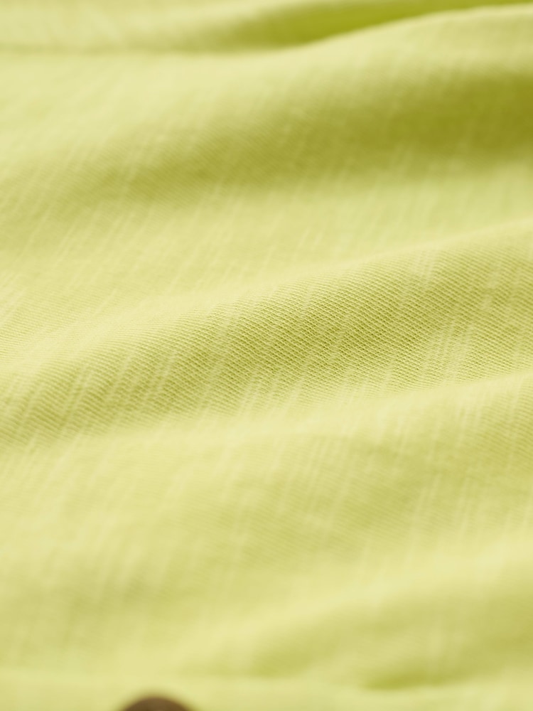 Celtic & Co. Green Slub Jersey Scoop Neck Henley 100% Cotton Top - Image 3 of 3 Celtic & Co. Green Slub Jersey Scoop Neck Henley 100% Cotton Top - Image 3 of 3