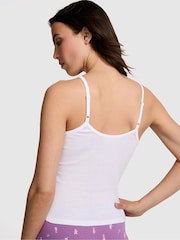 Victoria's Secret PINK White Keyhole PJ Cami Top - Image 2 of 3