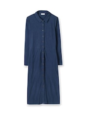 Celtic & Co. Slub 100% Cotton Jersey Shirt Dress - Image 3 of 5