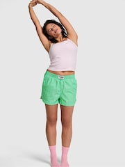 Victoria's Secret PINK Wild Green Stripe Boyfriend Boxer Pyjama Shorts - Image 1 of 4