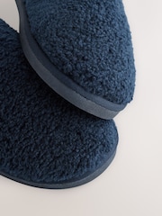 Navy Borg Mule Slippers - Image 6 of 7
