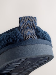 Navy Borg Mule Slippers - Image 7 of 7