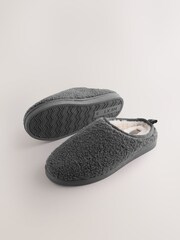 Grey Borg Mule Slippers - Image 3 of 5
