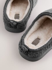 Grey Borg Mule Slippers - Image 4 of 5