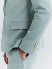 Зеленый зауженный крой - River Island Stretch Suit Jacket - Image 4 of 4
