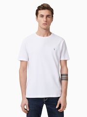 AllSaints Opt Wht/Green/Blk 100% Organic Cotton Brace Crew T-Shirts 3 Pack - Image 3 of 7