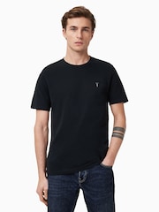AllSaints Opt Wht/Green/Blk 100% Organic Cotton Brace Crew T-Shirts 3 Pack - Image 4 of 7