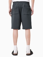 AllSaints Blue 100% Organic Cotton Haven Sweat Shorts - Image 2 of 8