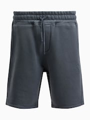 AllSaints Blue 100% Organic Cotton Haven Sweat Shorts - Image 8 of 8