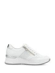 Rieker Womens Zipper White Shoes - Image 2 of 9