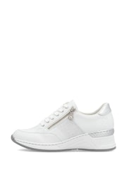 Rieker Womens Zipper White Shoes - Image 3 of 9