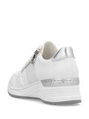 Rieker Womens Zipper White Shoes - Image 6 of 9