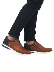 Rieker Mens Lace-Up Brown Shoes - Image 1 of 6