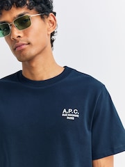 A.P.C. Blue T-Shirt Standard Rue Madame Gots - Image 5 of 5