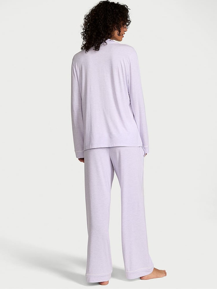 Victoria's Secret Lavender Purple Modal Long Pyjama Set - Image 2 of 3