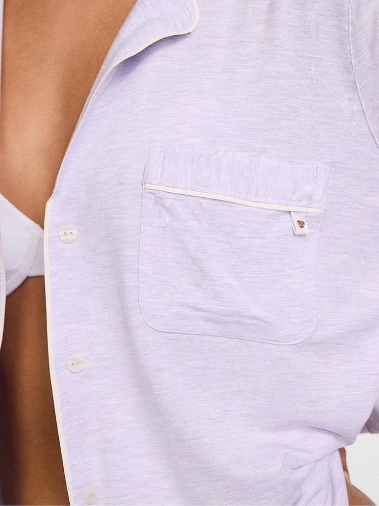 Victoria's Secret Lavender Purple Modal Long Pyjama Set - Image 3 of 3
