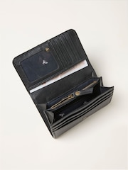 FatFace Black Bow Detail Leather Purse - Image 1 of 2