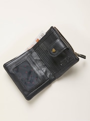 FatFace Black Heart Detail Leather Purse - Image 2 of 2