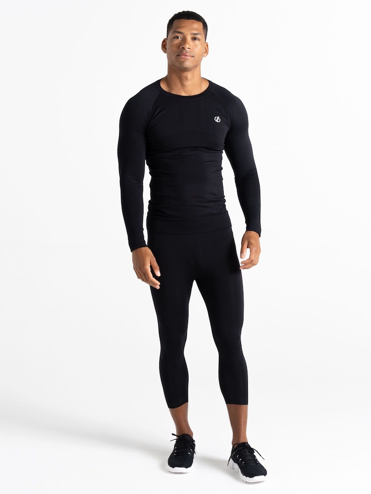 Dare 2b Mens In The Zone II 3/4 Base Layer Black Leggings - Image 1 of 6