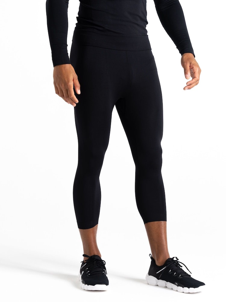 Dare 2b Mens In The Zone II 3/4 Base Layer Black Leggings - Image 2 of 6